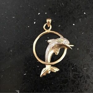 Gold Dolphin Pendant
